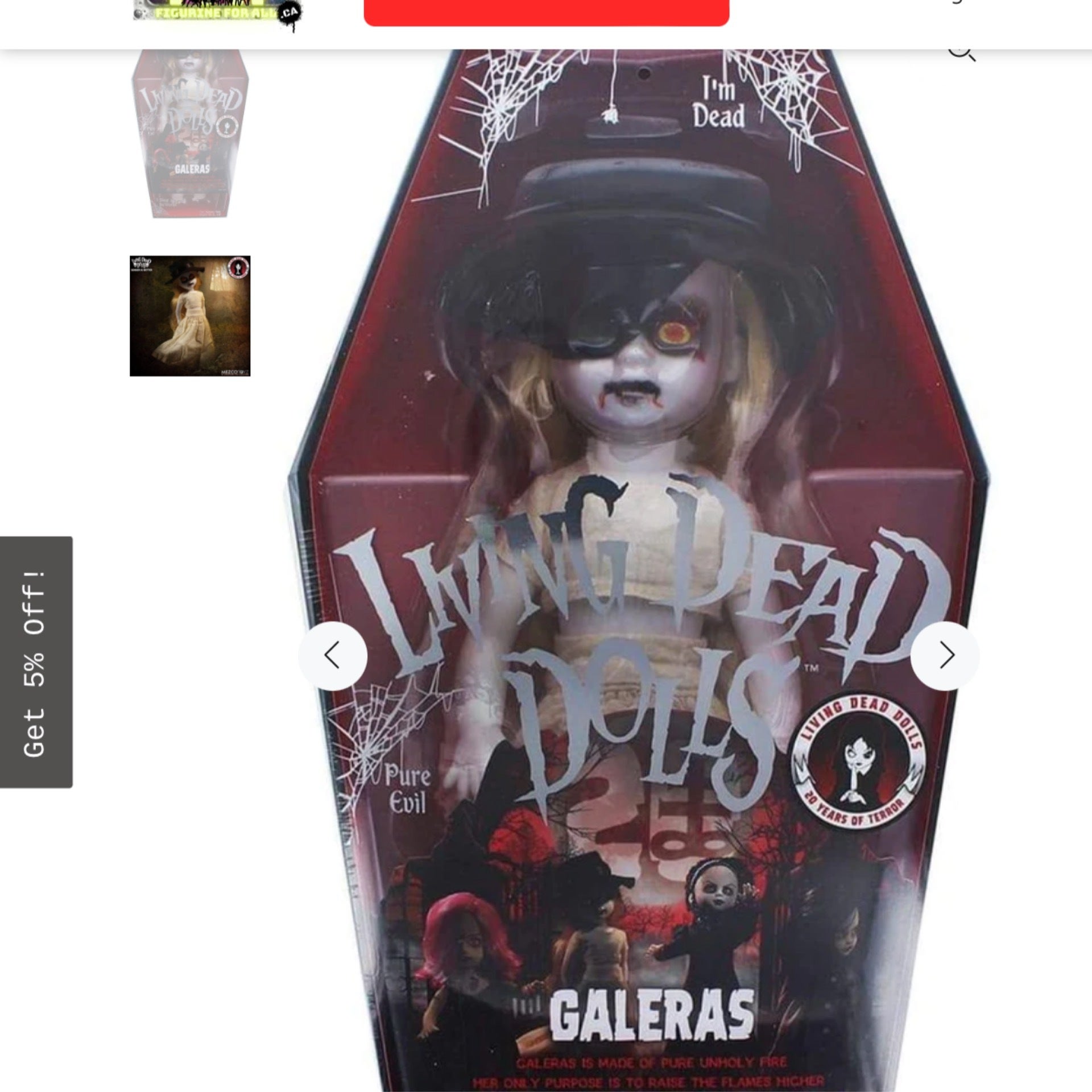 Mezzo Living Dead Dolls Series 31 Kreek 10 Doll K and C Costumes
